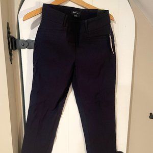 Reitmans Womens Straight Leg Petite Business Pants Size 8 Dark Blue